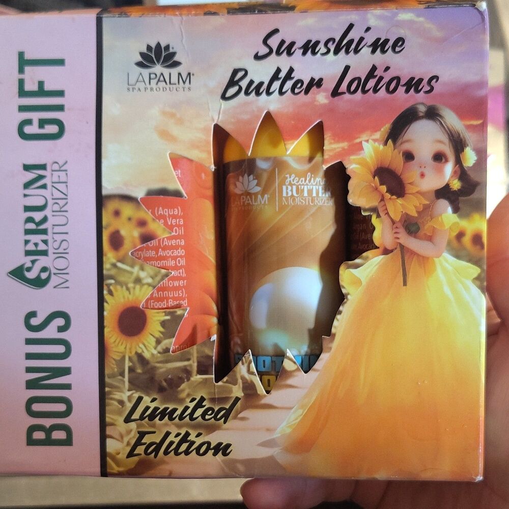 La Palm Sunshine Butter Lotions Gift Set Serum + Healing Butter 12 fl oz